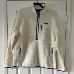 Patagonia Retro Pile Fleece Marsupial Pullover - Natural - XL
